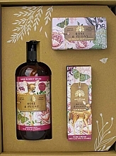 Zestaw - The English Soap Company Anniversary Collection Rose & Peony Hand And Body Gift Box (soap/190g + h/cr/75ml + h/wash/500ml) — Zdjęcie N2