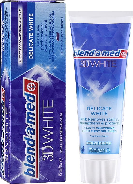 Pasta do zębów Delikatne wybielanie - Blend-a-med 3D White Delicate White Toothpaste — Zdjęcie N1