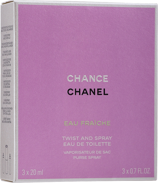 Chanel Chance Eau Fraiche Twist And Spray Eau - Woda toaletowa (purse spray + wymienne wkłady) — Zdjęcie N2