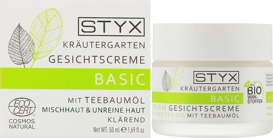Krem do twarzy z olejkiem z drzewa herbacianego - STYX Basic Face Cream with Tea Tree Oil — Zdjęcie N2