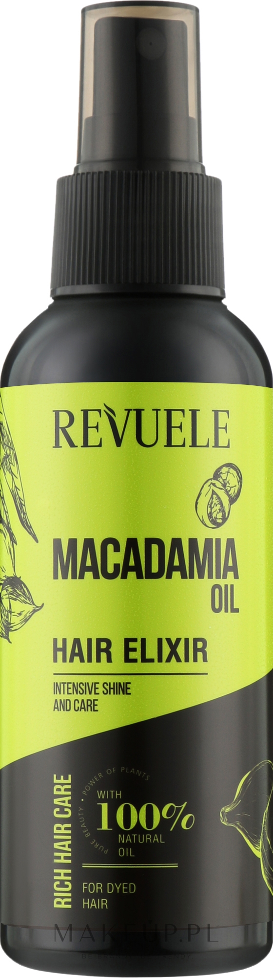 Eliksir do włosów - Revuele Macadamia Oil Hair Elixir  — Zdjęcie 120 ml