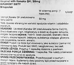 Ubichinol w żelowych kapsułkach - Doctor's Best Ubiquinol with Kaneka 50 mg, 90 Softgels — Zdjęcie N2