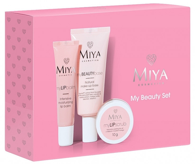 Zestaw - Miya Cosmetics My Beauty Set (lip/scr/10g + lip/balm/15ml + base/30ml) — Zdjęcie N2