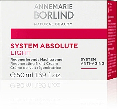 Rewitalizujący krem na noc - Annemarie Borlind System Absolute System Anti-Aging Regenerating Night Cream Light — Zdjęcie N1