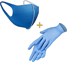 Kup Maska ochronna z mocowaniem, niebieska, rozmiar M - XoKo