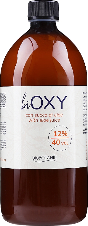 Utleniacz do farb do włosów z wyciągiem z aloesu, 12% - BioBotanic BiOXY 12% Vol 40 — Zdjęcie N1