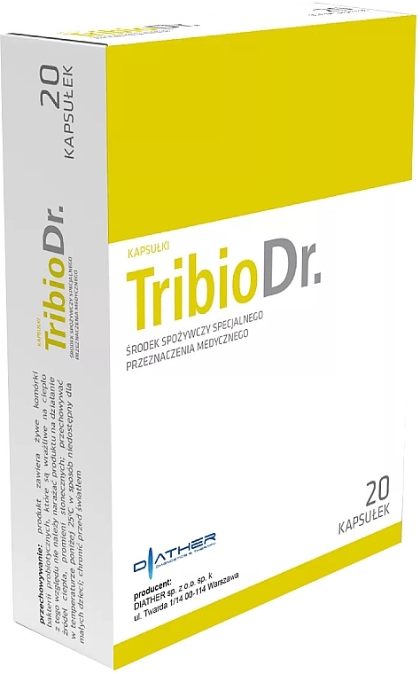 Probiotyki wspomagające trawienie - Diather Diagnostics & Therapy TribioDr. — Zdjęcie N1