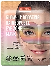 Kup Żelowa maska do skóry wokół oczu - Purederm Glow-Up Boosting Rainbow Gel Eye Zone Mask