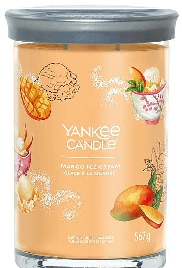 Świeca zapachowa w szkle Mango Ice Cream, 2 knoty - Yankee Candle Singnature — Zdjęcie N1