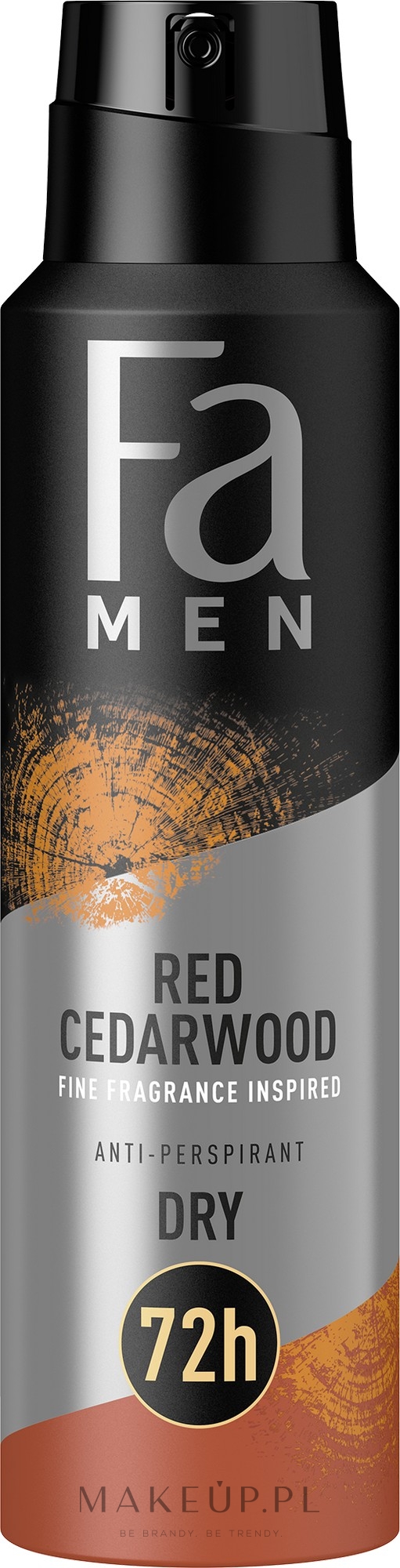 Antyperspirant w sprayu dla mężczyzn - Fa Men Red Cedarwood Anti-Perspirant 72H — Zdjęcie 150 ml