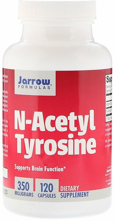 Suplement diety Acetylotyrozyna - Jarrow Formulas N-Acetyl Tyrosine, 350 mg  — Zdjęcie N3