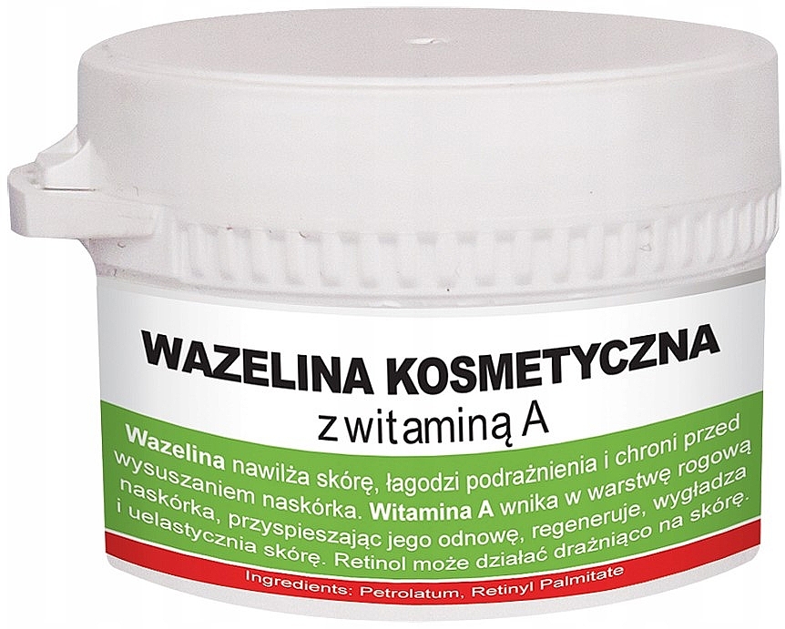 Wazelina kosmetyczna z witaminą A - Pasmedic — Zdjęcie N1