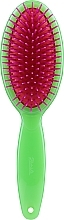 Szczotka do włosów 22 x 6,5 cm, zielona - Janeke Large Oval Air-Cushioned Brush — Zdjęcie N1