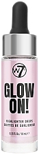Rozświetlacz w płynie - W7 Glow On! Highlighter Drops — Zdjęcie N1