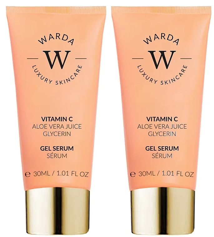 Zestaw - Warda Skin Glow Boost Vitamin C Gel Serum (gel/serum/2x30ml) — Zdjęcie N1
