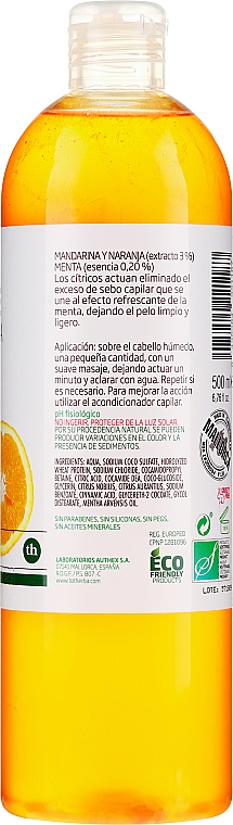 Szampon energetyzujący Mandarynka i pomarańcza - Tot Herba Tangerine & Orange Energizing Shampoo — Zdjęcie N2