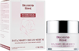 Odżywczy krem serum do skóry suchej, dzień+noc - Diamond Rose Day and Night Cream Serum — Zdjęcie N2