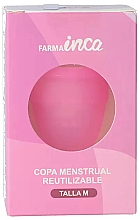 Kubeczek menstruacyjny, średni, różowy - Inca Farma Menstrual Cup Medium — Zdjęcie N4