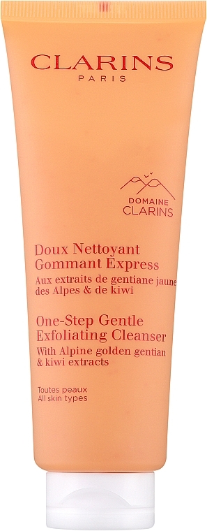 Peeling do twarzy z ekstraktami roślinnymi i kiwi - Clarins Domaine Clarins One-Step Gentle Exfoliating Cleanser — Zdjęcie N1