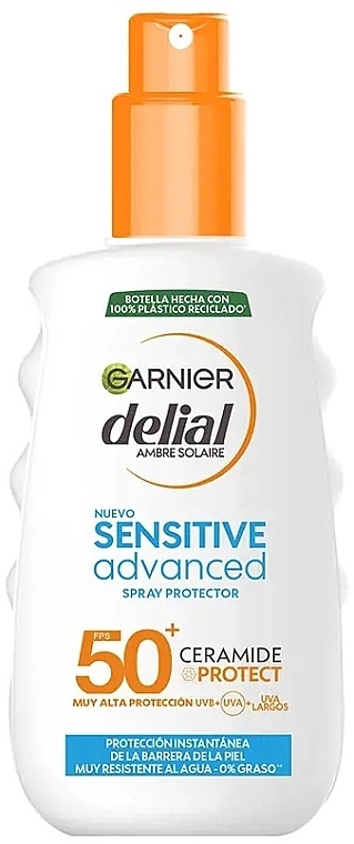 Spray do opalania - Garnier Delial Sensitive Advanced Protector Spray SPF50+ Ceramide Protect — Zdjęcie N1