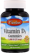 Kup Witaminowe żelki dla dzieci z witamina D3 - Carlson Labs Kid's Vitamin D3 Gummies