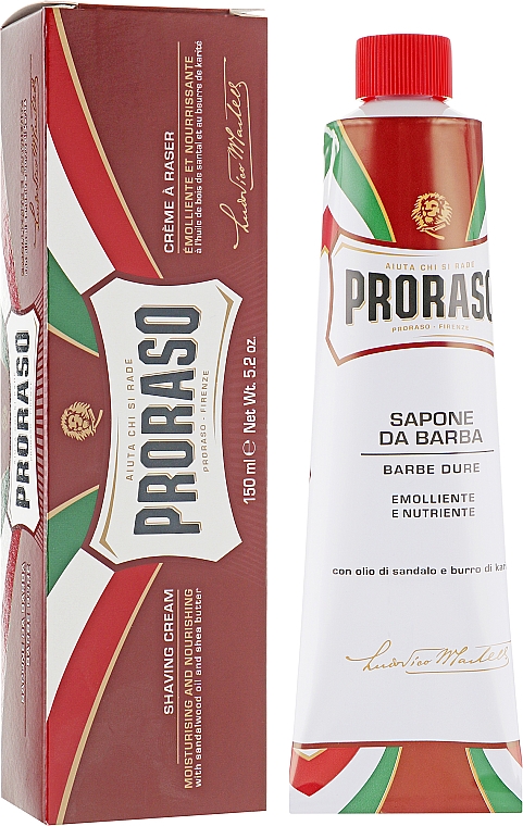 Nawilżająco-odżywczy krem do golenia - Proraso Red Shaving Cream