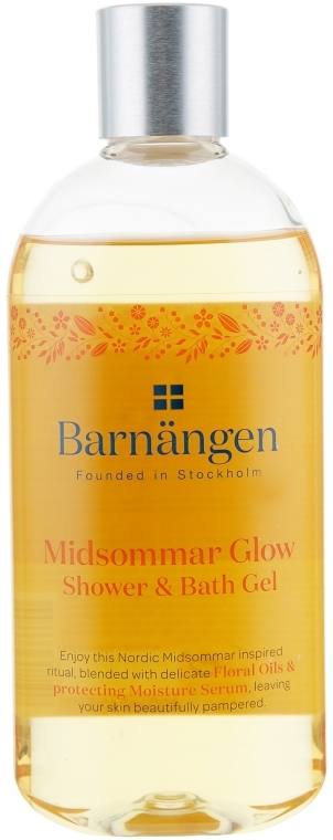 Żel pod prysznic i do kąpieli z olejkami kwiatowymi - Barnangen Nordic Rituals Midsommar Glow Shower&Bath Gel