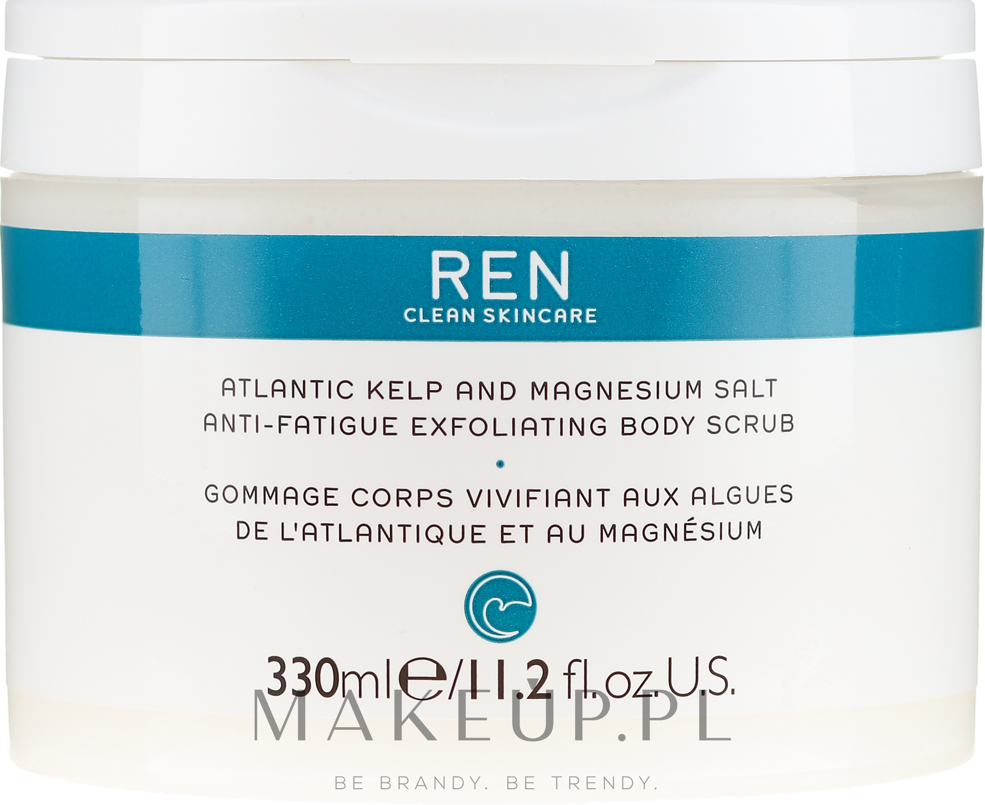 Odświeżający peeling solny do ciała - Ren Atlantic Kelp And Magnesium Salt Anti-Fatigue Exfoliating Body Scrub — Zdjęcie 330 ml