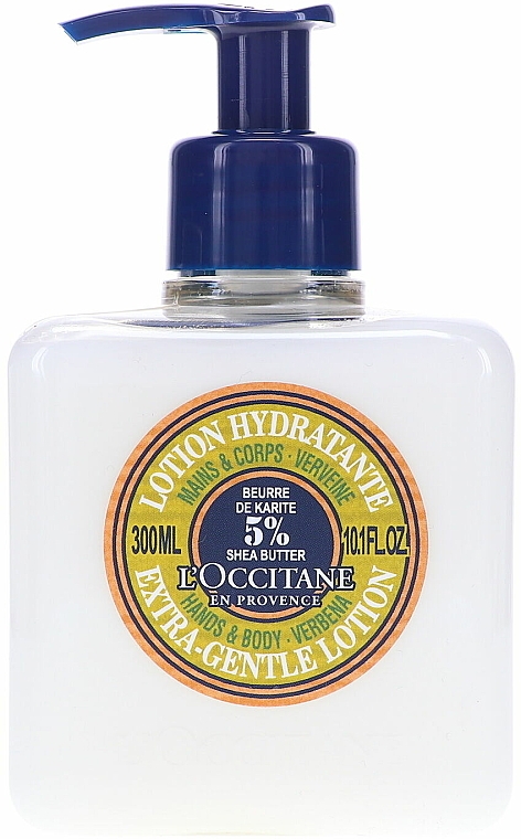 Balsam do rąk i ciała z aloesem i kokosem - L'Occitane Shea Butter Hands & Body Verbena Extra-Gentle Lotion — Zdjęcie N1