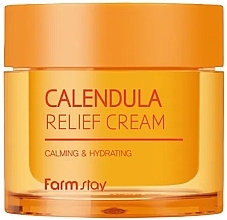 Krem do twarzy z nagietkiem - FarmStay Calendula Relief Cream — Zdjęcie N1