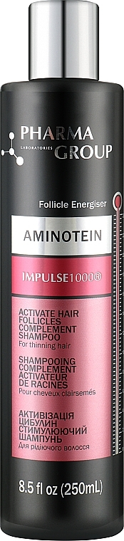 PRZECENA! Szampon-aktywujący mieszki włosowe - Pharma Group Laboratories Aminotein + Impulse 1000 Shampoo * — Zdjęcie N1