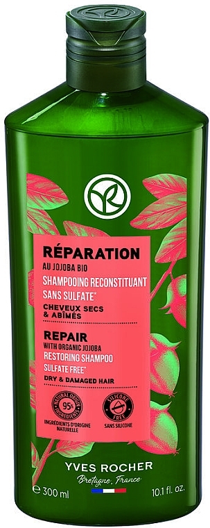 Szampon odbudowujący do włosów z olejkiem jojoba BIO - Yves Rocher Repair With Organic Jojoba Restoring Shampoo — Zdjęcie N1