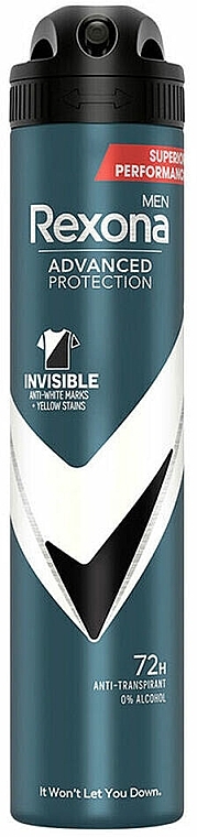 Antyperspirant w sprayu - Rexona Advanced Protection 72h Antiperspirant Invisible Black & White — Zdjęcie N1