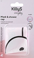 Czepek pod prysznic Królik, biało-różowy - Killys Mask & Shower Cap — Zdjęcie N1