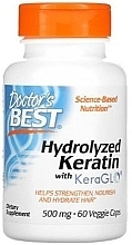 Hydrolizowana keratyna - Doctor's Best Hydrolyzed Keratin 500 Mg — Zdjęcie N2