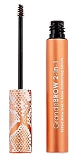 Koloryzujący żel do brwi z serum - Grande Cosmetics Grande Brow 2-In-1 Tinted Brow Gel And Brow Enhancing Serum — Zdjęcie N1