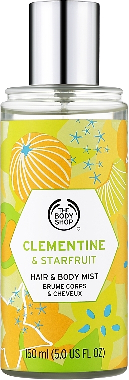 Spray do włosów i ciała Klementynka i karambola - The Body Shop Clementine & Starfruit Hair & Body Mist — Zdjęcie N1
