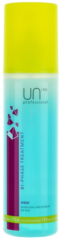 Nawilżający spray do włosów z filtrami UV - UNi.tec Professional Bi-Phase Treatment — Zdjęcie N1