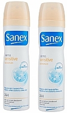 Kup Zestaw - Sanex Dermo Sensitive Deospray Duo Pack (deo/spray/2x150ml)