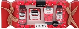 Zestaw - IDC Institute Organic Red Fruits Candy (sh/gel/80ml + b/foam/80ml + h/cr/50ml + soap/50g) — Zdjęcie N1