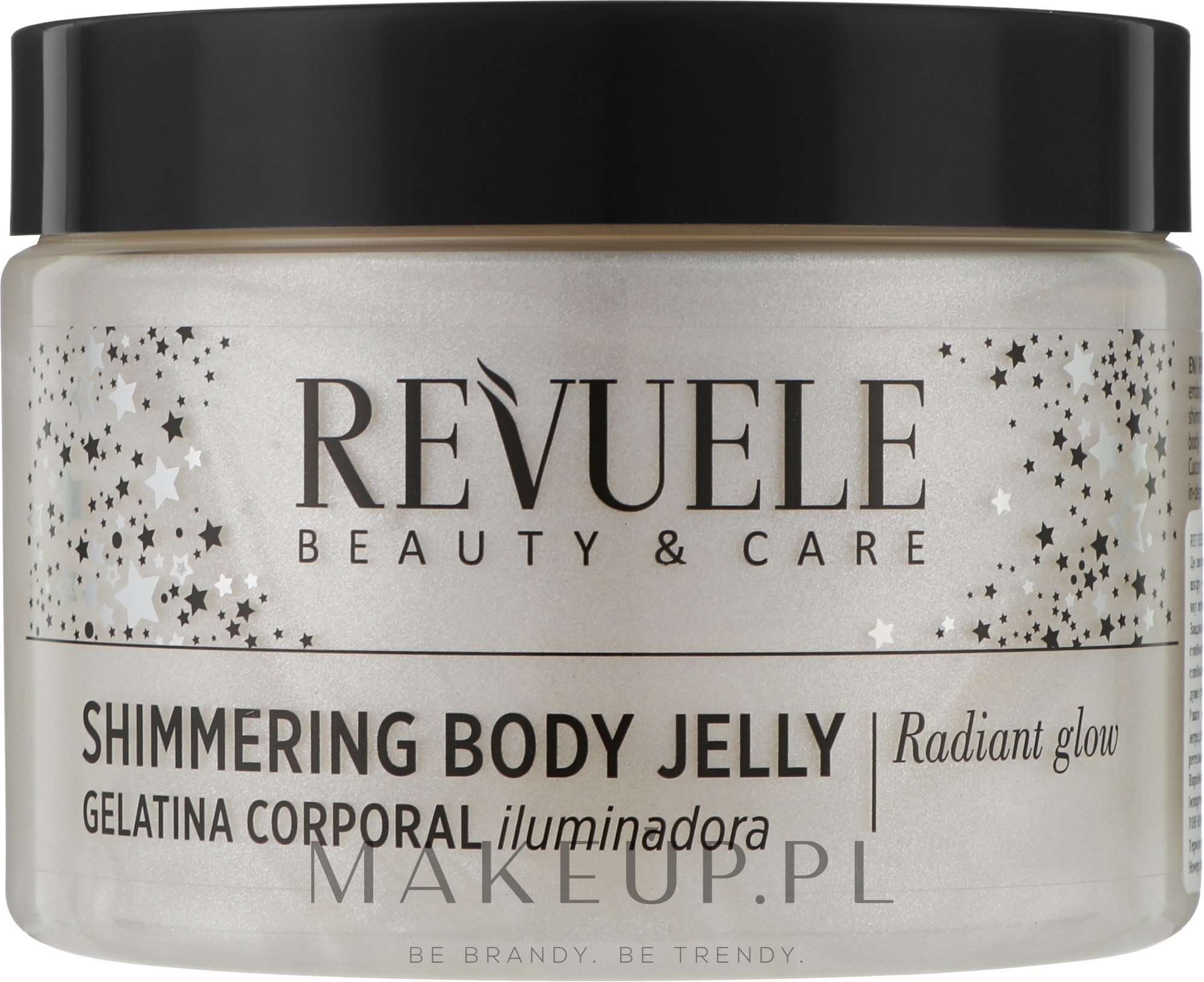 Połyskująca galaretka do ciała, srebrna - Revuele Shimmering Body Jelly Silver — Zdjęcie 400 ml