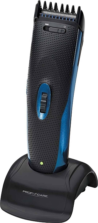 Maszynka do strzyżenia włosów + trymer PC-HSM/R 3052 NE, czarna z niebieskim - ProfiCare Hair & Beard Trimmer — Zdjęcie N1