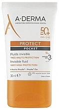 Kup Fluid do ochrony przeciwsłonecznej SPF 50+ - A-Derma Protect Pocket Fluid Invisible SPF 50+