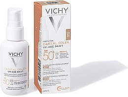 PRZECENA! Fluid koloryzujący przeciw fotostarzeniu się skóry - Vichy Capital Soleil UV-Age Daily SPF 50+ * — Zdjęcie N3