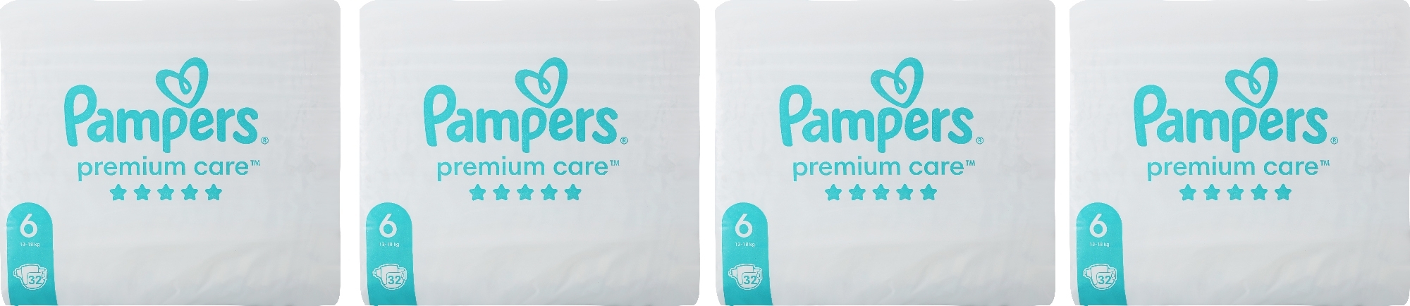 Pieluchy Premium Care 6 (13-18 kg), 128 szt. - Pampers — Zdjęcie 128 szt.