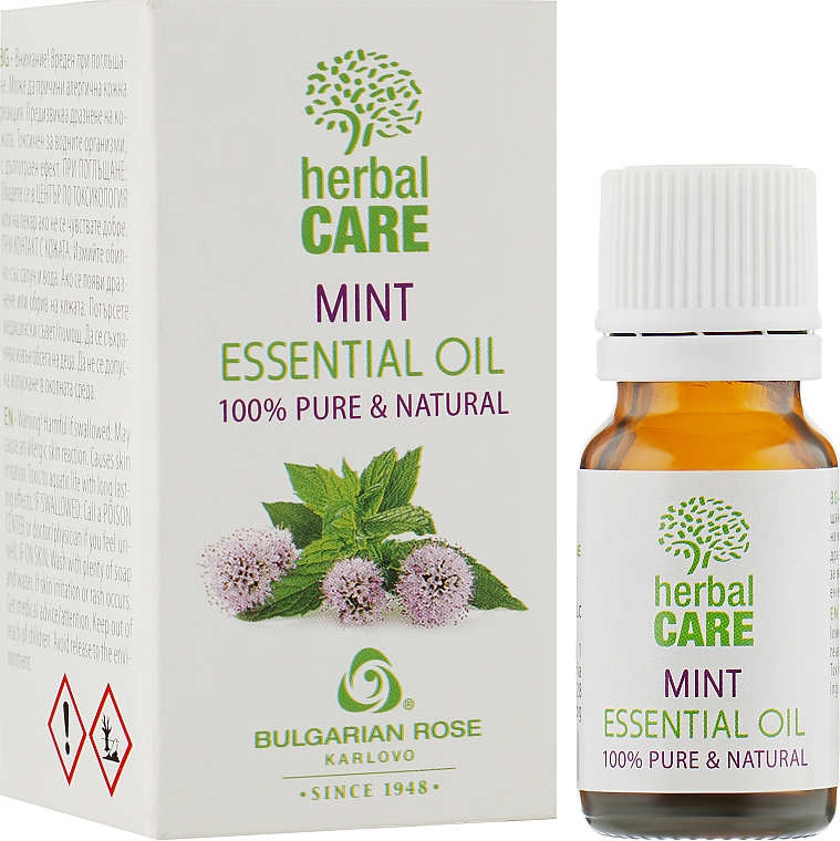 Olejek eteryczny, Mięta - Bulgarian Rose Herbal Care Mint Essential Oil — Zdjęcie N2