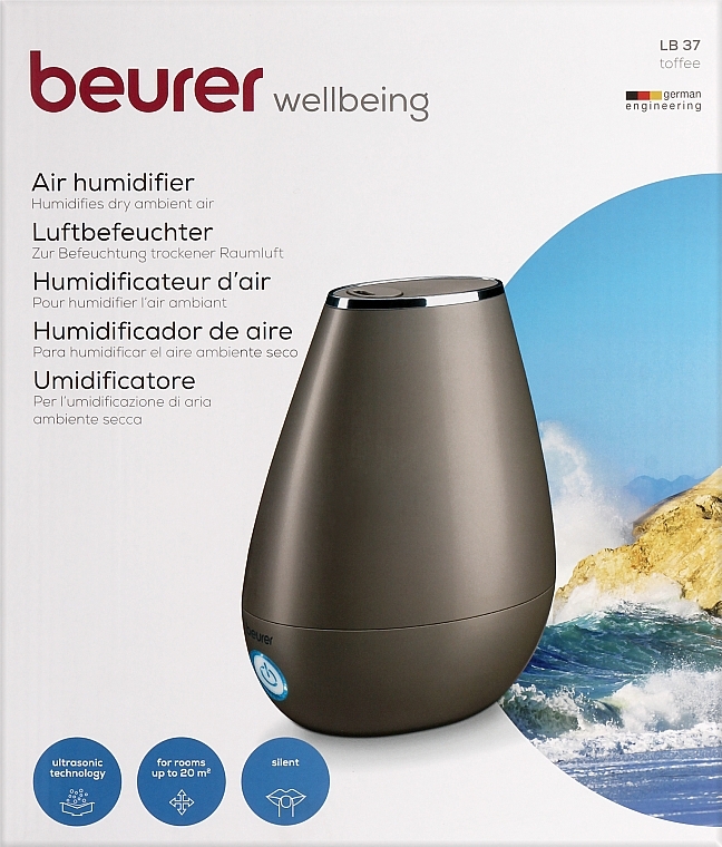Nawilżacz powietrza LB 37, beżowy - Beurer Beurer Air Humidifier Toffee — Zdjęcie N1