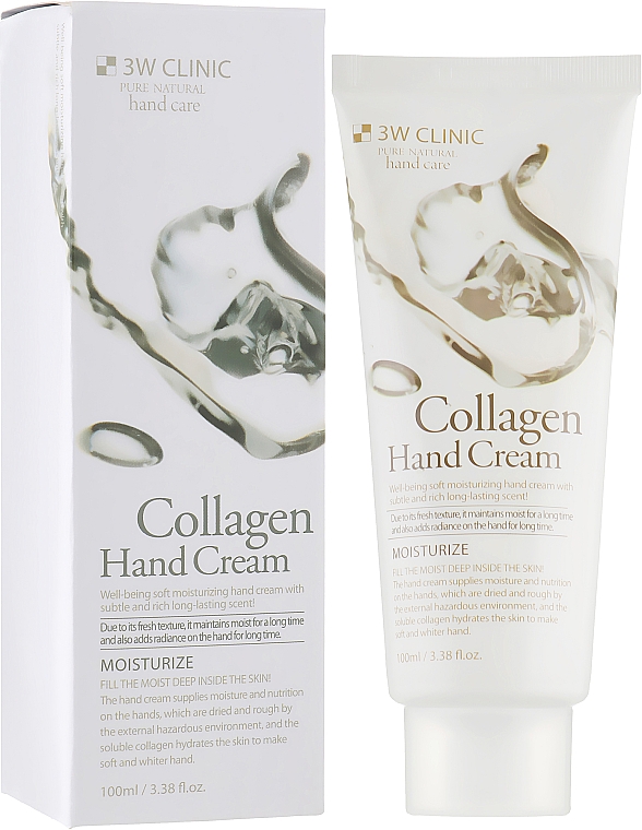 Krem do rąk z kolagenem - 3W Clinic Collagen Hand Cream — Zdjęcie N1