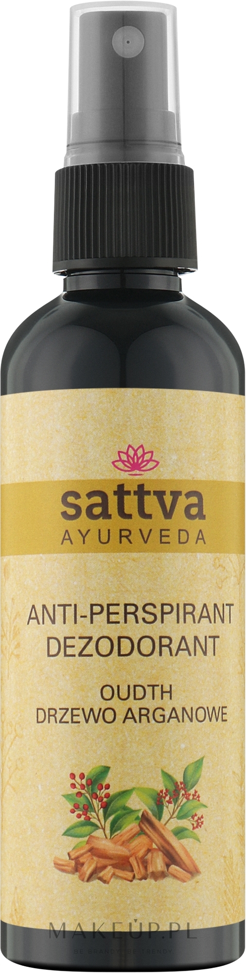 Naturalny dezodorant w sprayu na bazie wody - Sattva Oudh Anti-Perspirant — Zdjęcie 80 ml