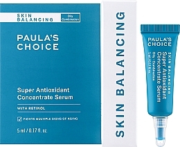 Antyoksydacyjne serum do twarzy przeciw zaskórnikom - Paula's Choice Skin Balancing Super Antioxidant Concentrate Serum Travel Size — Zdjęcie N2